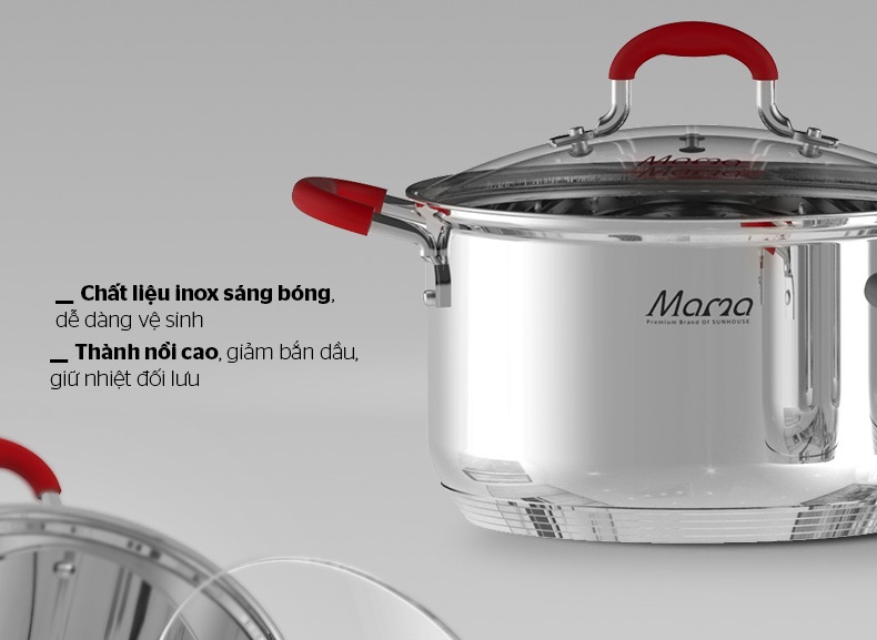Bộ nồi Inox 5 đáy Sunhouse Mama SHG2503MSD - HAPOS
