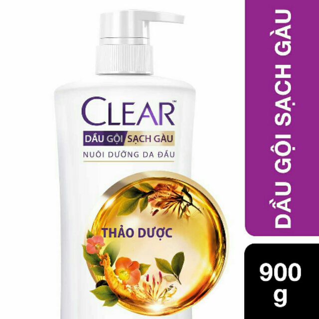 Dầu gội Clear Thảo Dược 900g