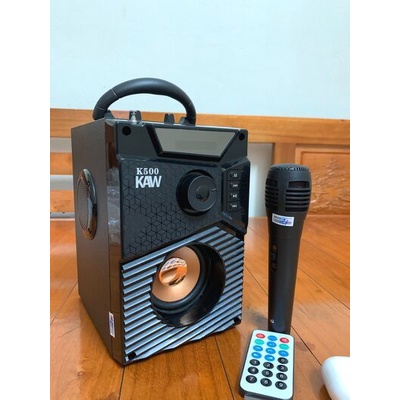 Loa Karaoke Bluetooth Kèm Mic Công Suất Lớn Siêu Trầm Chính Hãng KAW A300 Bảo Hành 12 Tháng