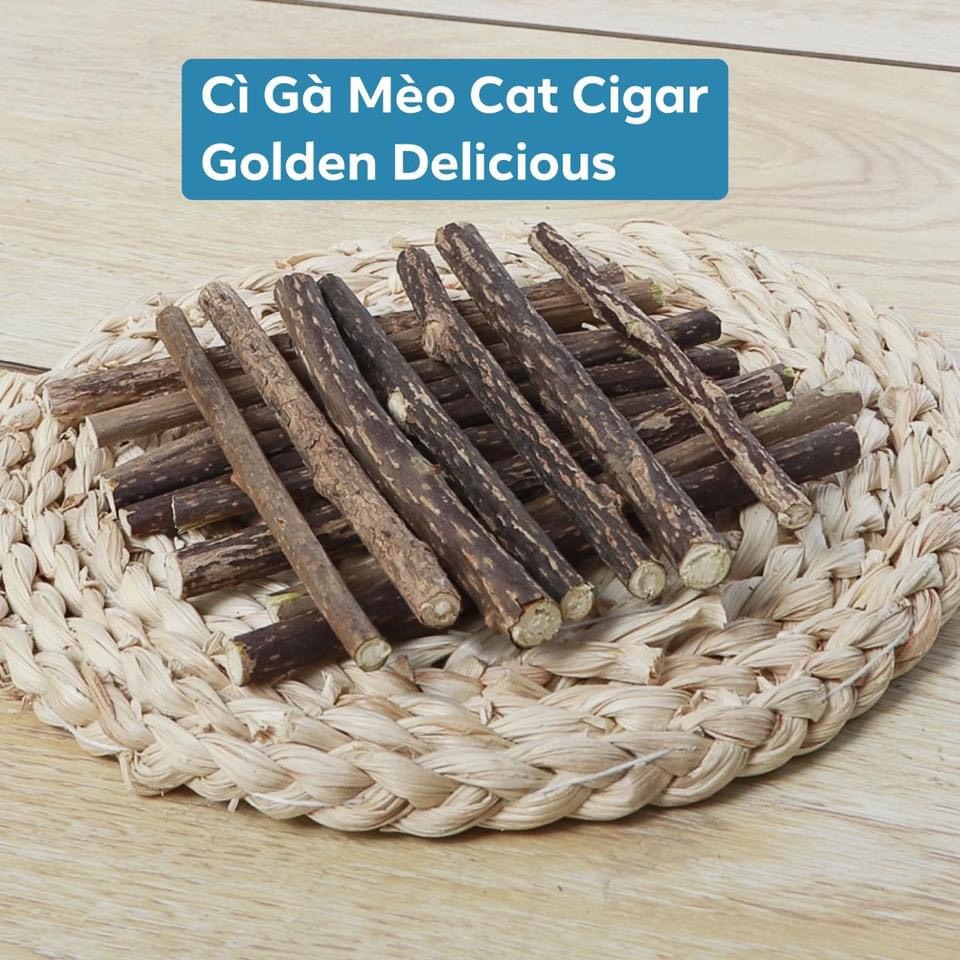 Xì Gà Cigar Cho Mèo - Khử Mùi Hôi Miệng Cho Mèo - Tốt Cho Hệ Tiêu Hóa - Khử Búi Lông Trong Ruột