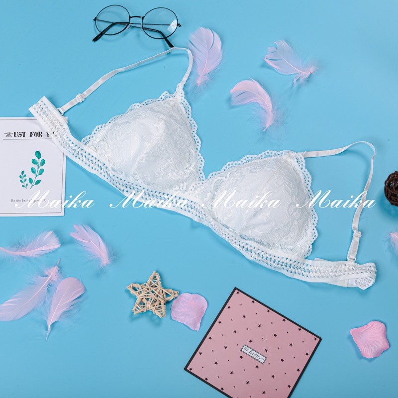 Áo bra ren mềm mút mỏng không gọng hàng đẹp A7311, phụ kiện thời trang MAIKA | BigBuy360 - bigbuy360.vn