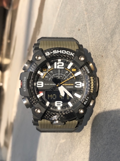 Đồng hồ nam Casio G-shock GG-B100-1A3 - Kích thước vỏ : 55,4×53,1×19,3mm
