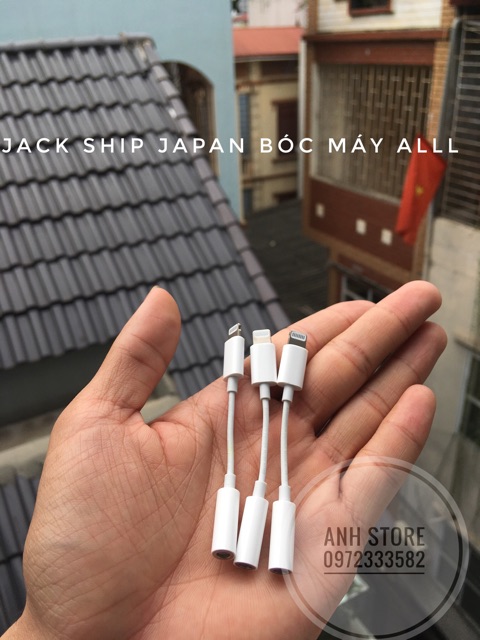 JACK CHUYỂN LIGHTNING SANG 3.5MM BÓC MÁY 100%