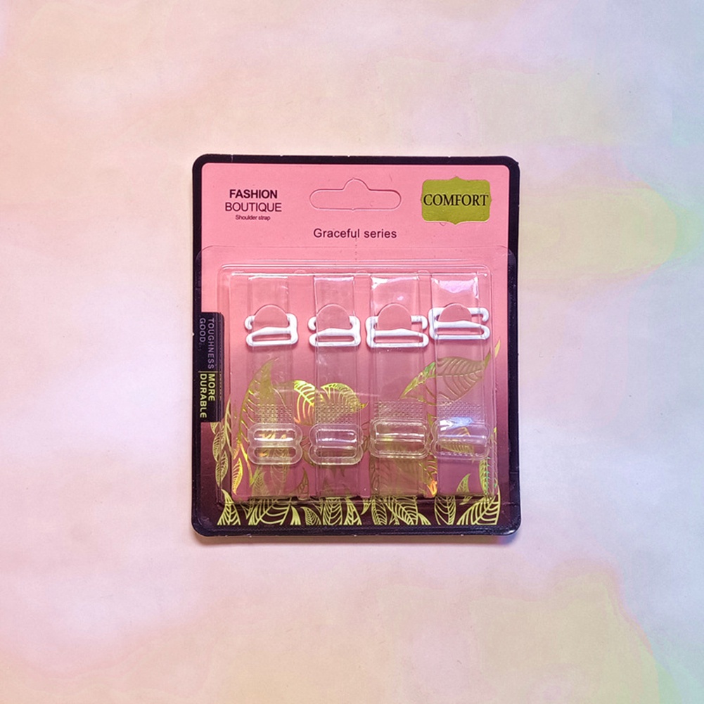 Dây Áo Ngực Trong Suốt Kẻ Sọc Co Giãn Cao Cài Nút Điều Chỉnh Được Phong Cách Mới