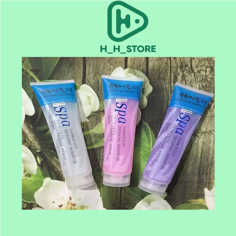 Tẩy tế bào chết SPA Hàn Quốc 350ml - Gel tẩy tế bào chết toàn thân, dưỡng da trắng sáng, tẩy da chết body