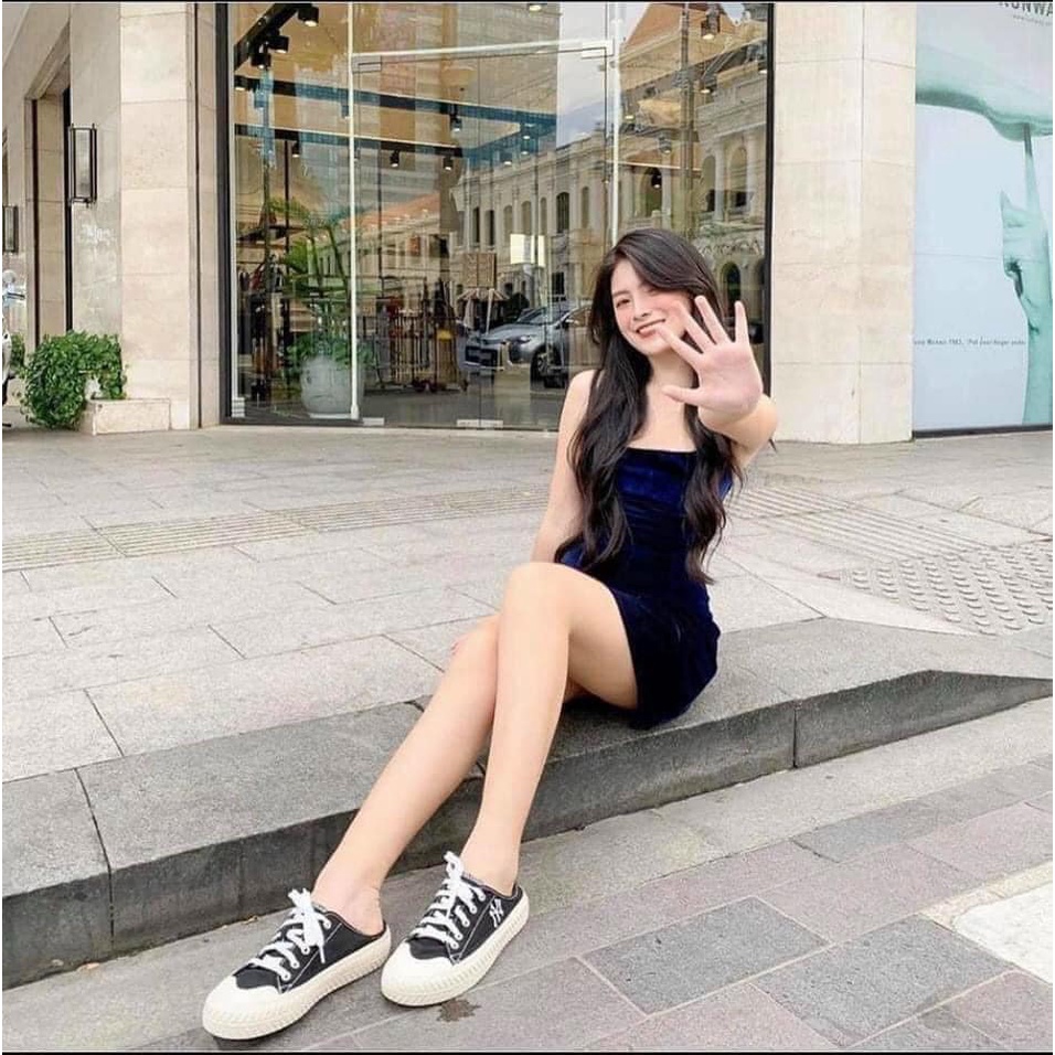 GIÀY MLB ĐẠP GÓT MULE ĐẠP GÓT TRẮNG MONO, ĐẠP GÓT ĐEN MONO, ĐẠP GÓT XANH MONO ,ĐẠP GÓT ĐEN TRƠN