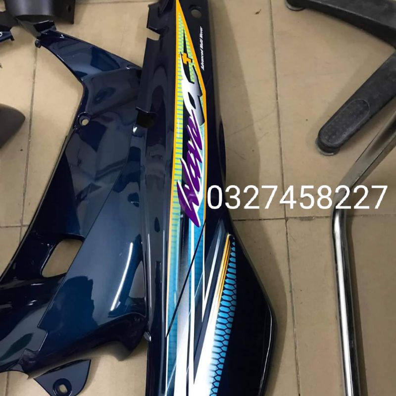Bộ nhựa dàn áo xe WAVE Alpha + xanh rêu zin honda