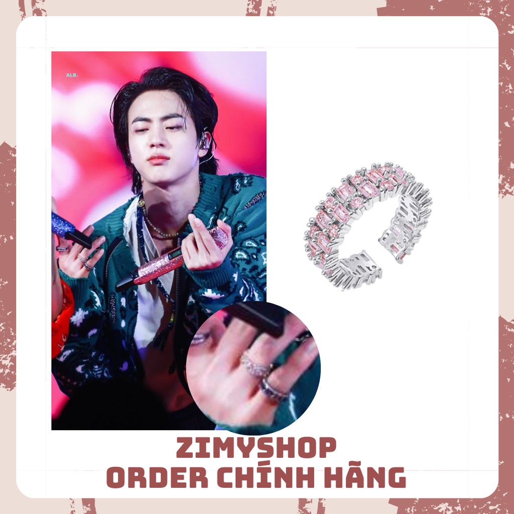 CHÍNH HÃNG NHẪN RAINBOW TWINKLE BLING PASIÓN BTS, NCT, EUNWOO