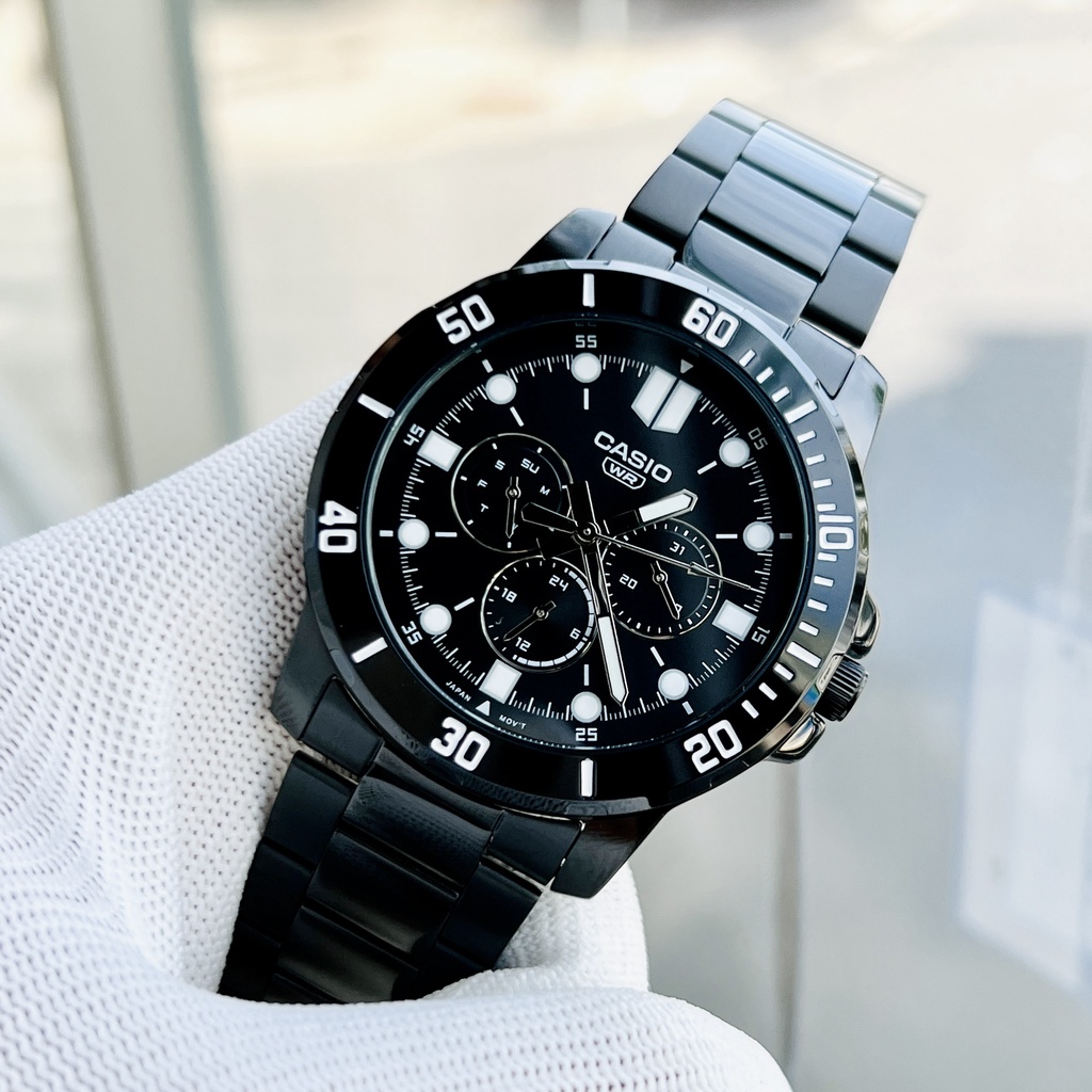 Đồng hồ nam dây thép Casio MTP VD300B 1E