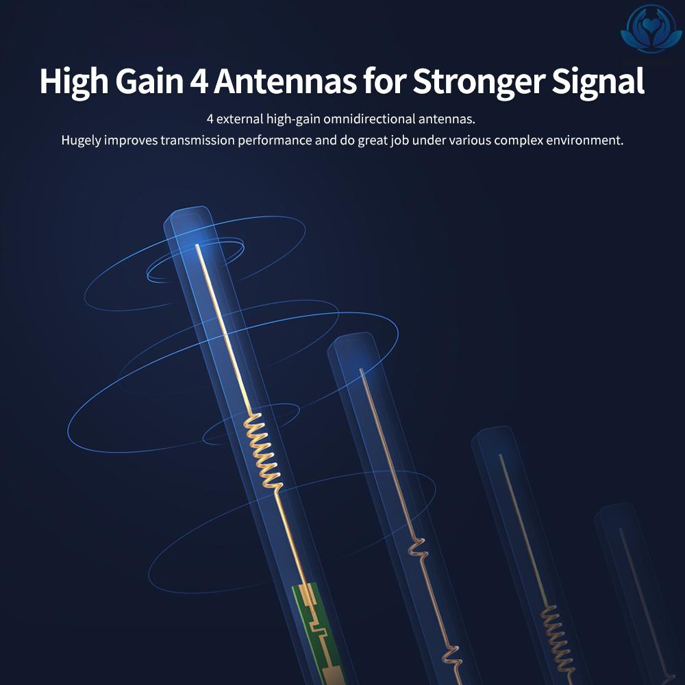 Ăng Ten Thu Sóng Wifi 4a 2.4ghz 5ghz Dual Band 1167mbps 4 Ăng Ten 64mb