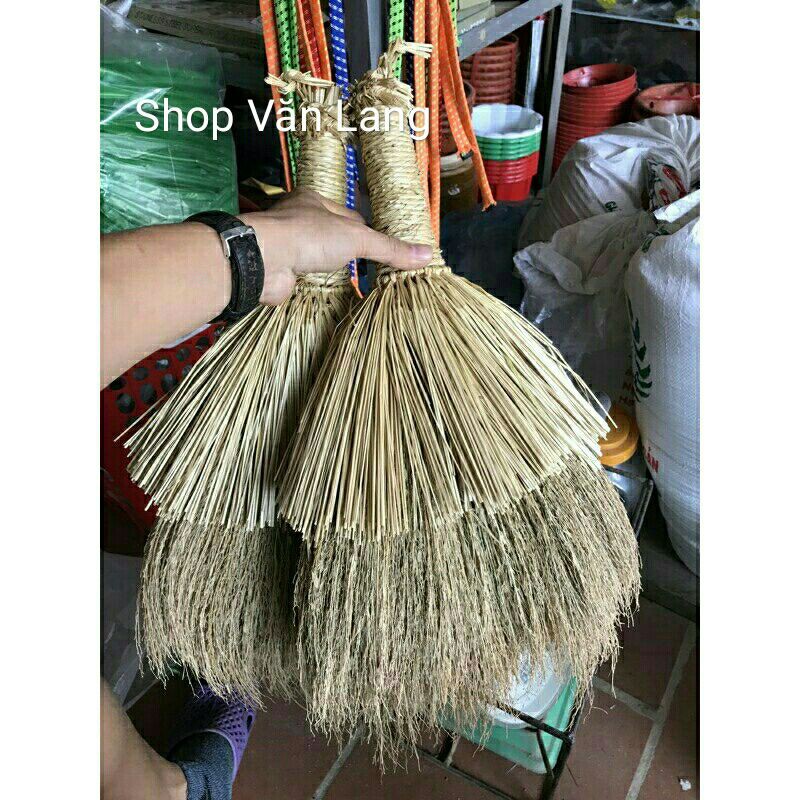 Chổi quét nhà - chổi rơm mini siêu dày bền ,chắc chắn