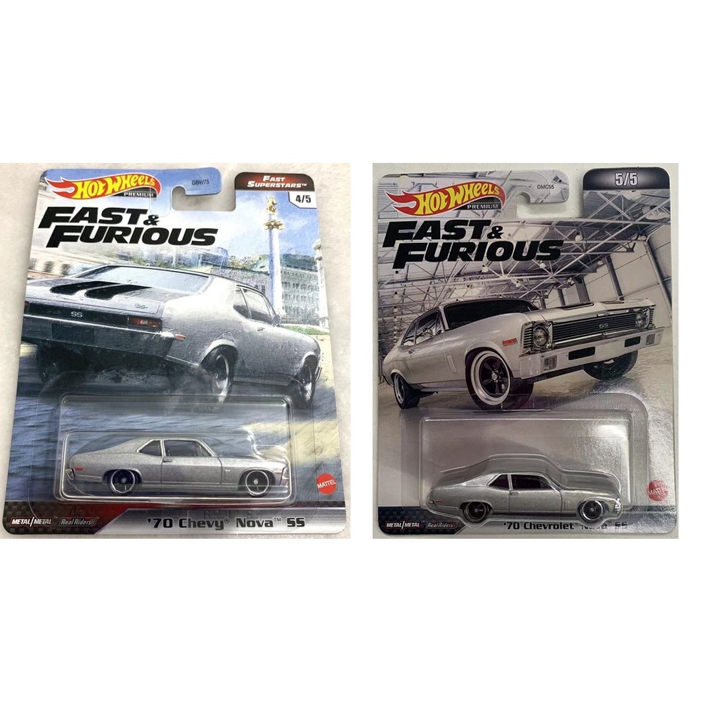Xe mô hình Hot Wheels Fast & Furious '70 Chevy Nova SS