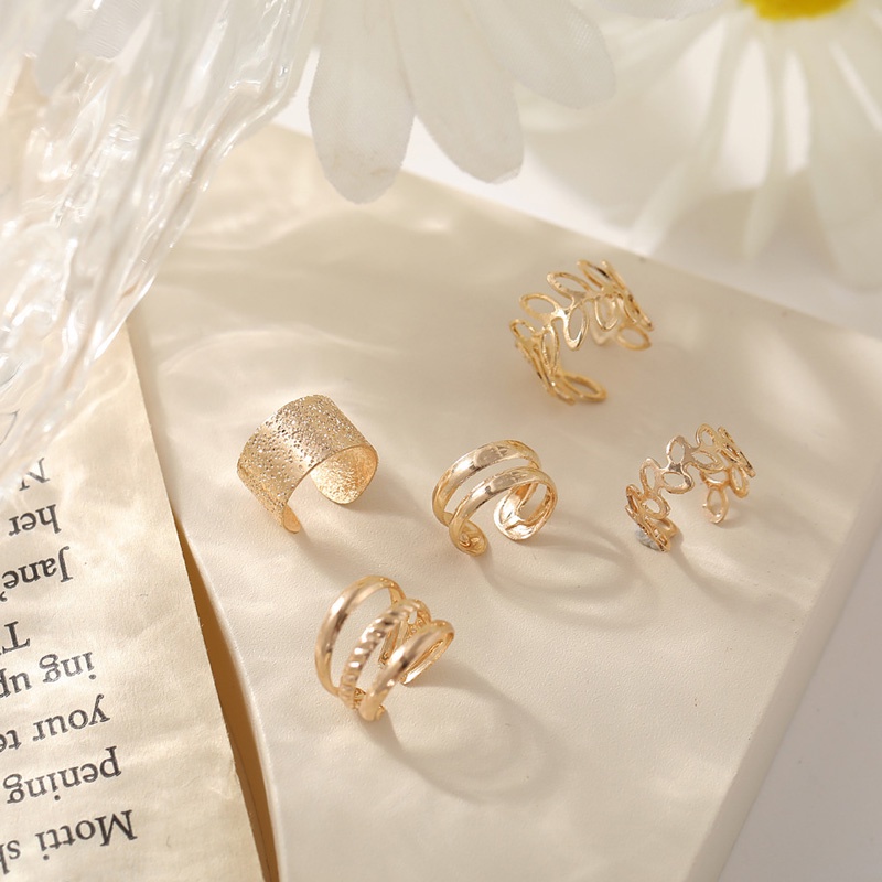 Set 5 Khuyên Vành Tai Phong Cách Vintage Thời Trang Cho Nữ