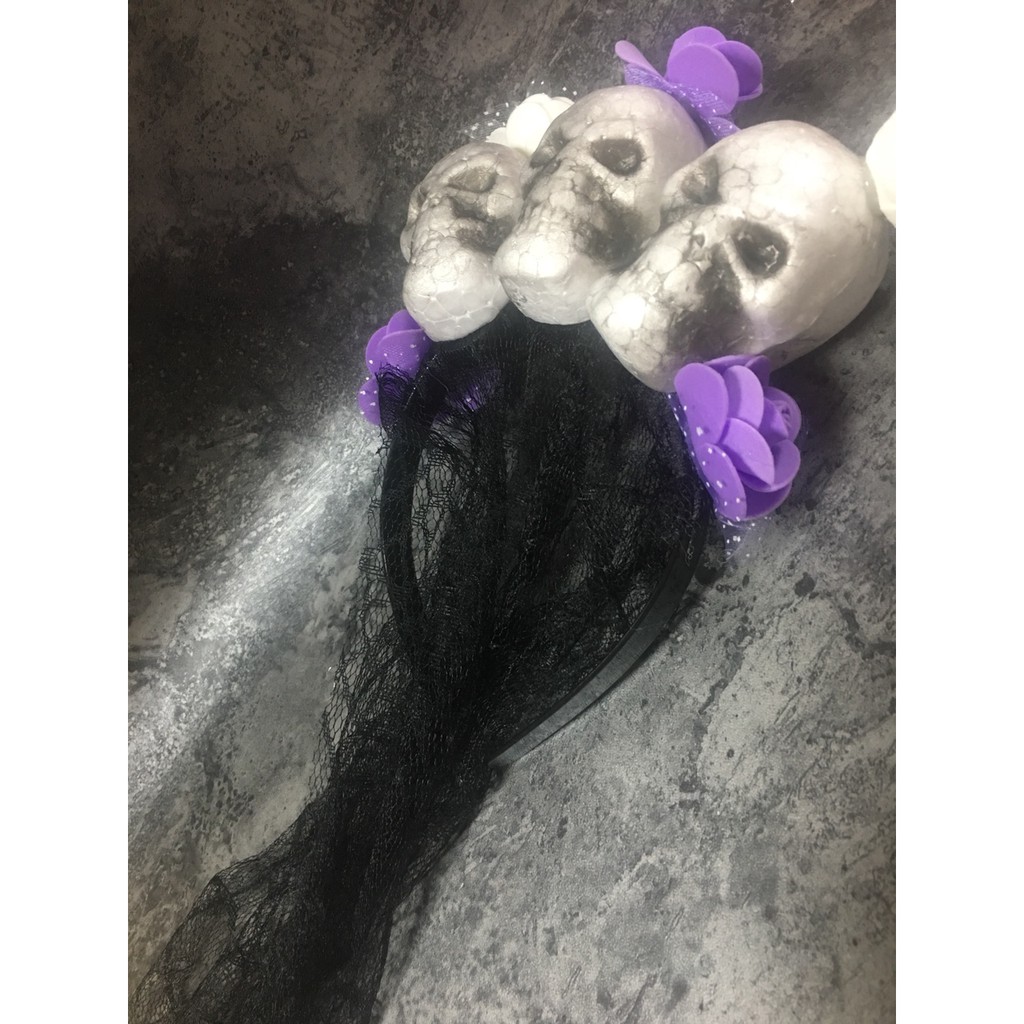 CÀI ĐẦU LÂU CÓ CHE MẶT HALLOWEEN