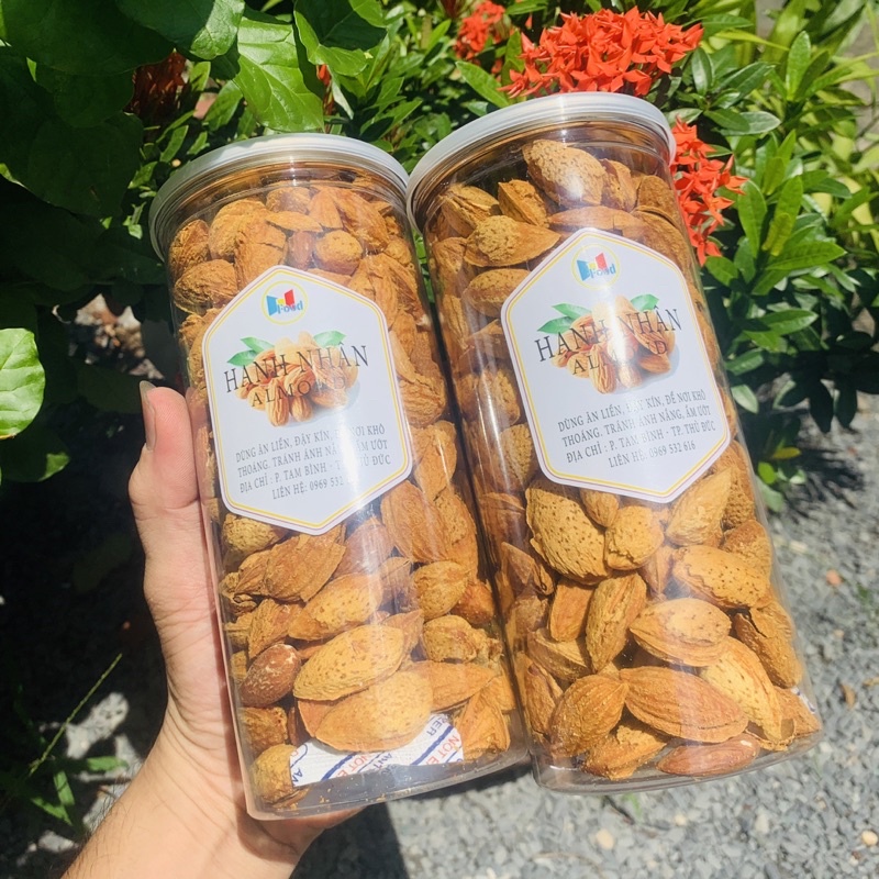 Hạnh nhân rang bơ lon 500gram