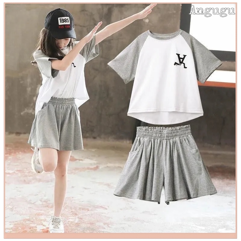 Set 2 Món Áo Phối Chân Váy Kiểu Hàn Quốc Thời Trang Cao Cấp Cho Bé Gái Từ 3-4 - 5-6 - 7-8 - 9-10 - 11-12 Tuổi