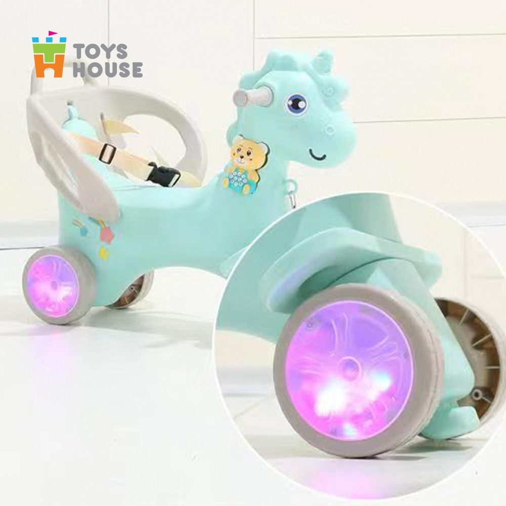 [Mã FMCGMALL -8% đơn 250K] Ngựa bập bênh đa năng kiêm chòi chân và xe đẩy cho bé Toys House WM19031, hàng chính hãng