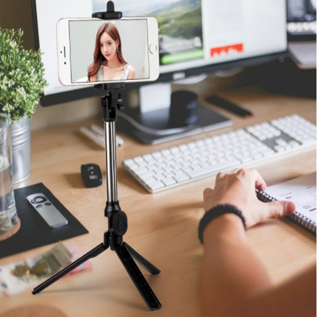 Gậy tự sướng 3 chân tripod Bluetooth có Remote tripod giá rẻ - H_Shop_VN