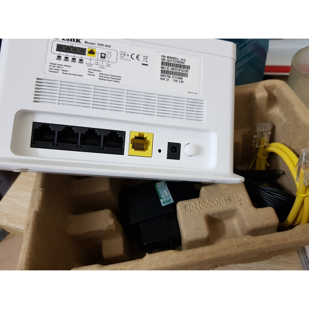 [ NEW] Bộ Phát Wifi D-Link DIR 600 Chính Hãng Fullbox