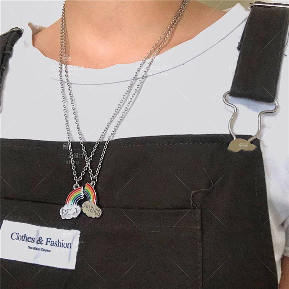 Vòng cổ Tình Bạn Mặt Kim Loại Khắc Chữ Best Friend Dễ Thương