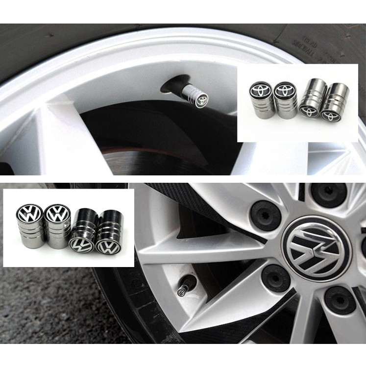 Bộ 4 Nắp Van Bánh Xe Ô Tô Thời Trang