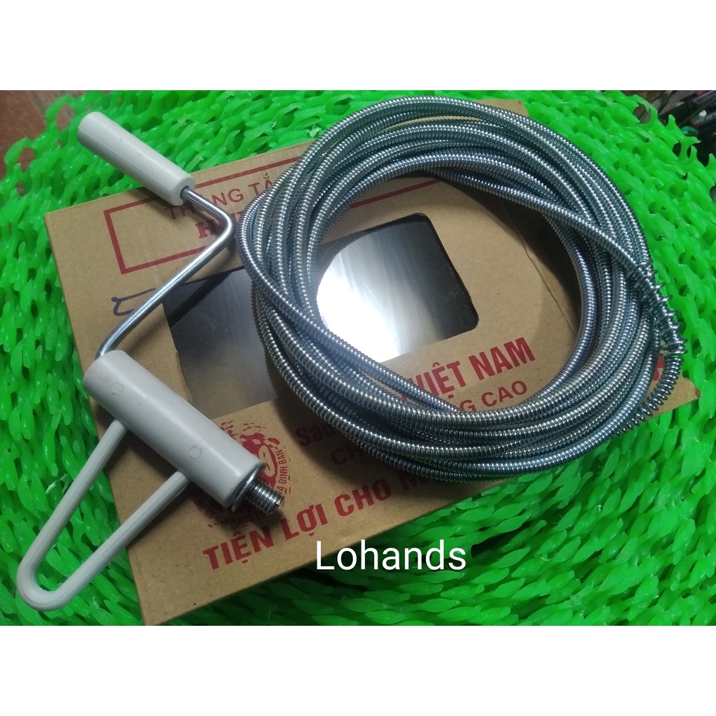 Dây lò xo thông tắc cống thông vệ sinh dài 2m 3m 4m 5m
