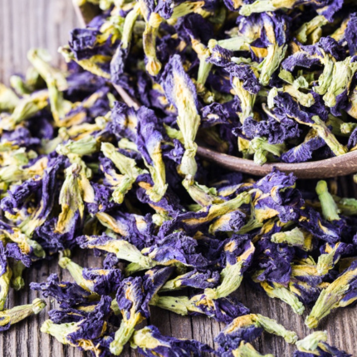 Hoa Đậu Biếc Sấy Khô Nguyên Bông Hàng Loại 1, Trà Hoa Đậu Biếc 100% Hữu Cơ An Toàn