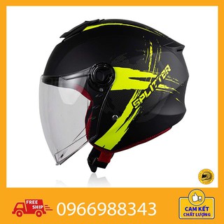 Mũ bảo hiểm 3/4 ego e3 đen xanh