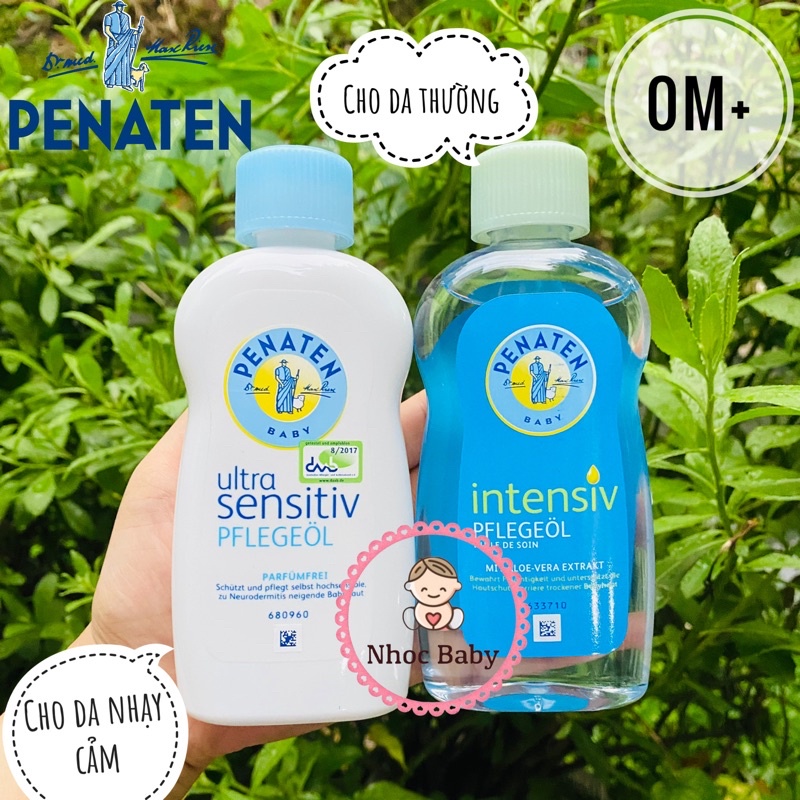 Dầu Massage dưỡng ẩm Penaten 200ml cho bé từ sơ sinh (Đức)