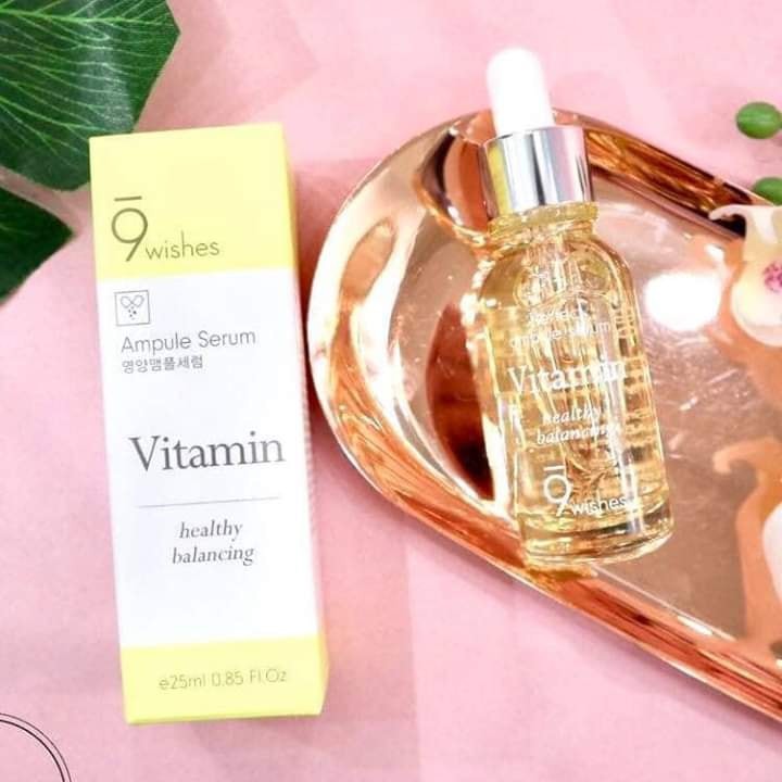 Tinh Chất Dưỡng Trắng Chống Lão Hóa Da 9 Wishes Mega Vitamin Ampule Serum 25ml