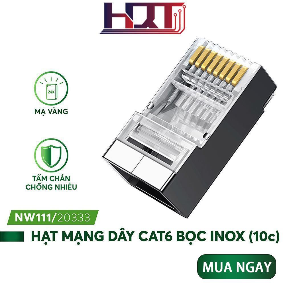 Đầu bấm hạt mạng cho dây CAT6 bọc inox UGREEN NW111