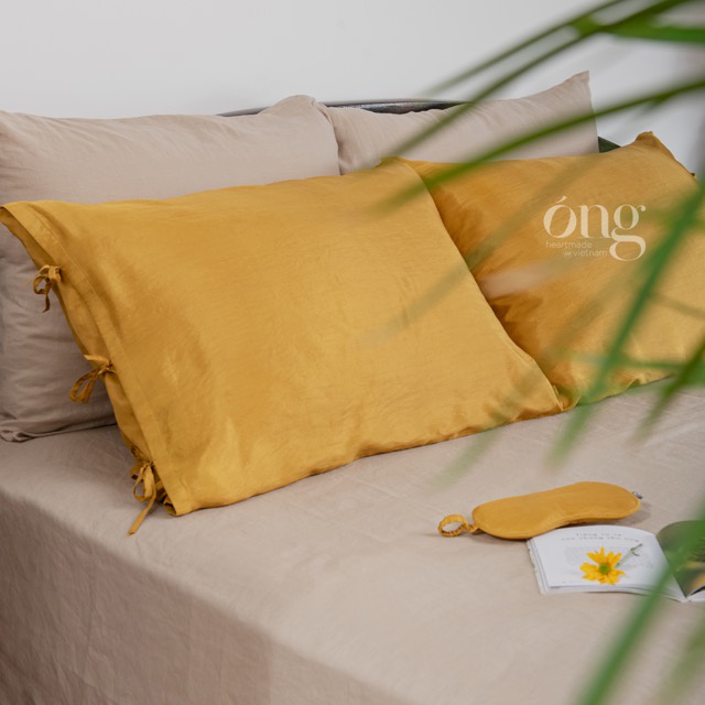 Vỏ gối lụa tơ tằm Việt Nam- Mượt mà, tốt cho da và tóc, kháng khuẩn hạn chế mùi hôi và vi khuẩn, thích hợp cho da nhạy c
