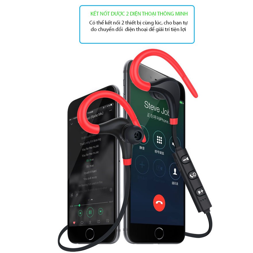Tai nghe Bluetooth S9A thể thao chống nước cao cấp | BigBuy360 - bigbuy360.vn