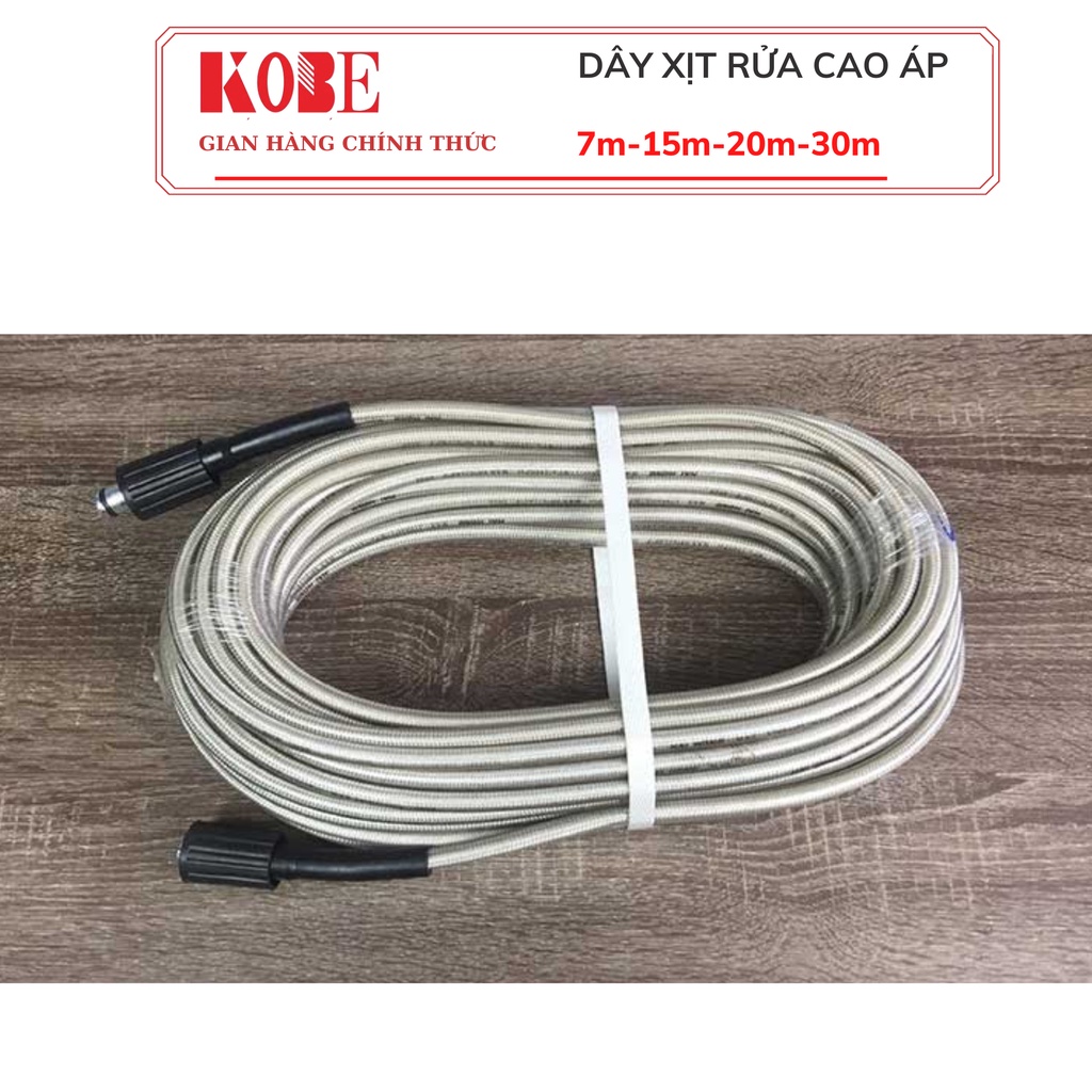 Dây xịt cao áp KOBE 3 Lớp Lõi 7M-15M- 20M-30M
