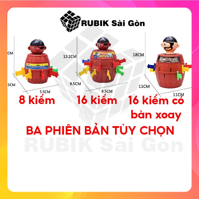 Đồ chơi giải trí đâm hải tặc đồ chơi cho bé pirate barrel vui nhộn thùng cướp biển thú vị