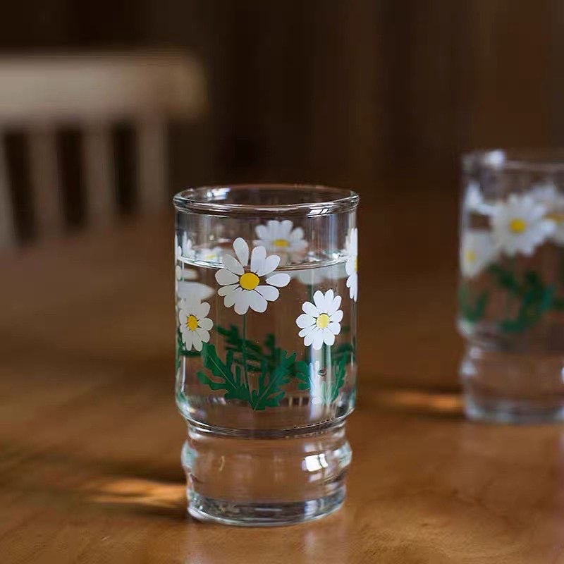 Ly Thuỷ Tinh Hoa Cúc Đế Kiểu - LY1165