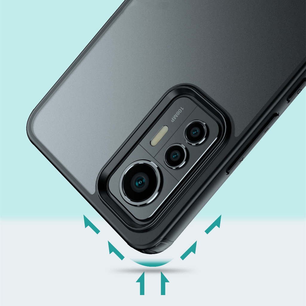 Ốp Điện Thoại Nhám Trong Suốt Chống Rơi Cho Xiaomi mi 11 12 Pro Ultra Lite