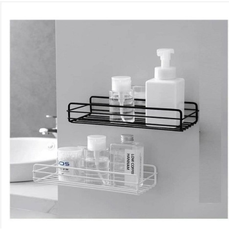 Kệ sắt dán tường đựng đồ nhà tắm, nhà bếp hình chữ nhật tiện lợi, hiện đại ( Tặng 1 Miếng Dán) 88284 KHO SỈ GI
