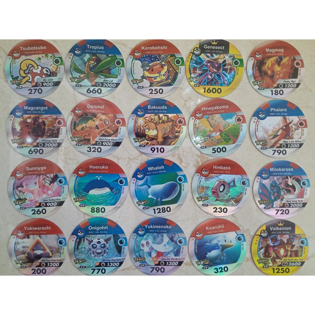 Thẻ Toonies Pokemon mùa tiến hóa siêu cấp