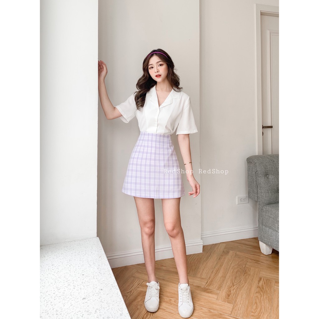 Áo Sơ Mi Nữ Basic Tay Lỡ Cổ Vest Kiểu Dáng Hàn Quốc Đủ Màu REDSHOP_27824 | BigBuy360 - bigbuy360.vn