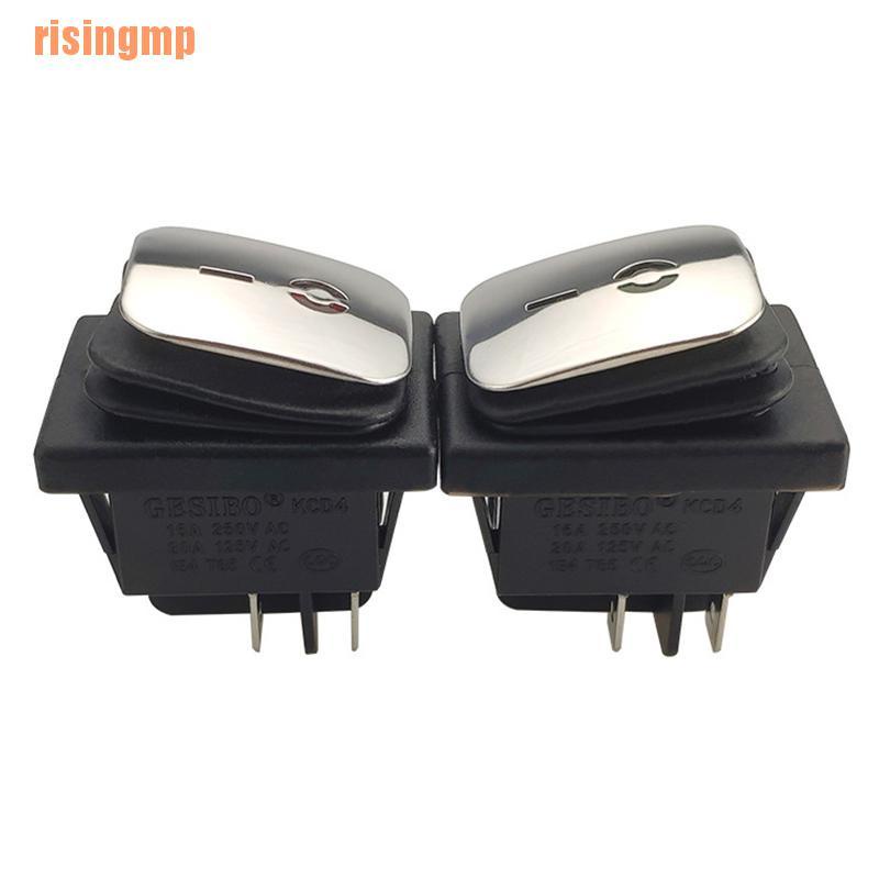 Công Tắc Điện Kcd4 Bằng Thép Không Gỉ Chống Thấm Nước Có Đèn LED