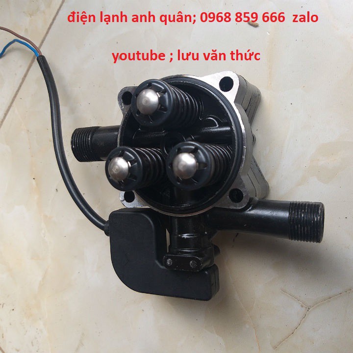 bộ đầu bơm áp lực máy rửa xe (bộ có rơ le điện)