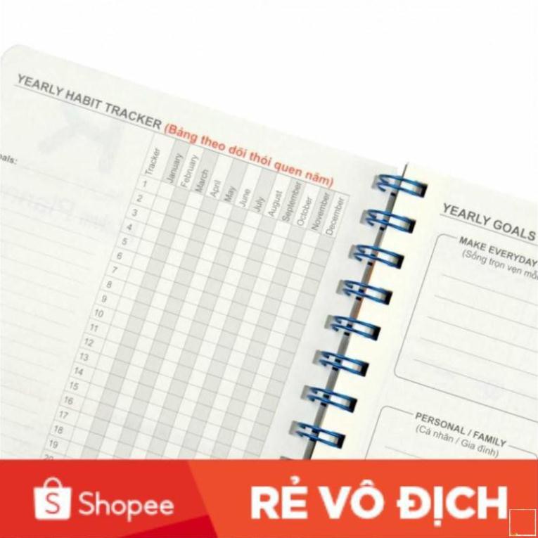 [ab] Sổ kế hoạch Planner lò xo kép A5 72,4g/m2; MS: 945 []