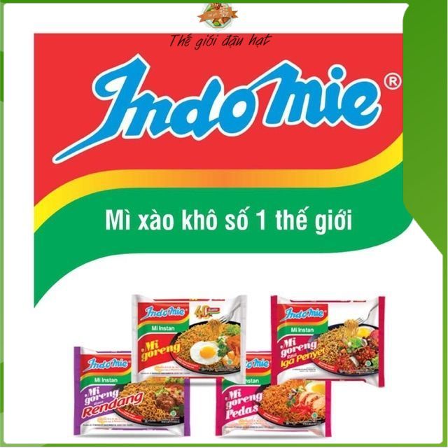 Mỳ xào Indomie Idonesia đủ 4 vị TGD