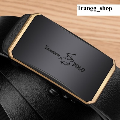 Thắt Lưng Nam EMRENEW POLO Da Bò 2 Lớp Full Hộp Đựng