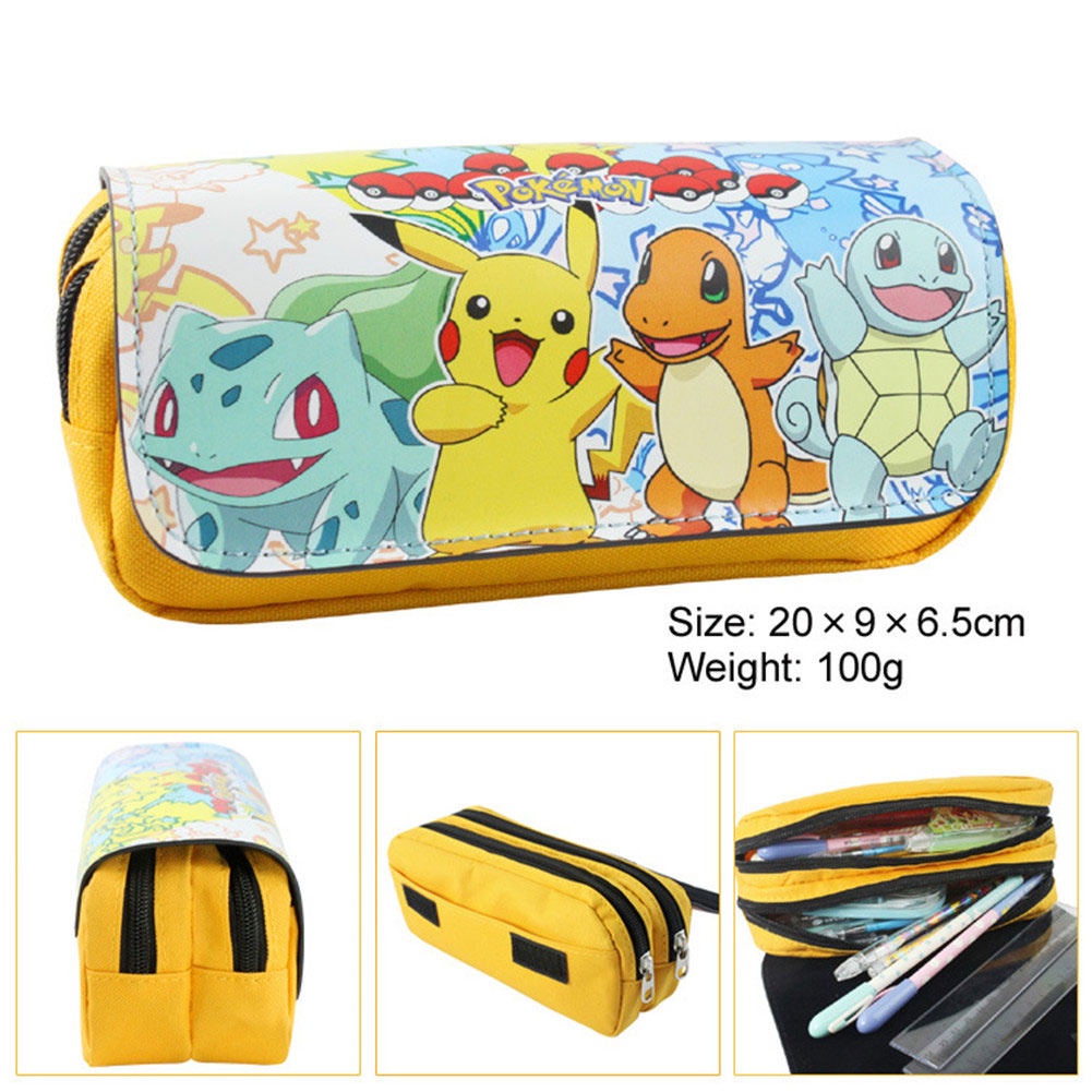 Hộp Đựng Bút Pokémon, Túi Đựng Văn Phòng Phẩm Hoạt Hình Pikachu Đen, Đồ Dùng Học Tập, Cặp Học Sinh, Quà Tặng Tiệc Sinh Nhật Cho Bé nana1.vn