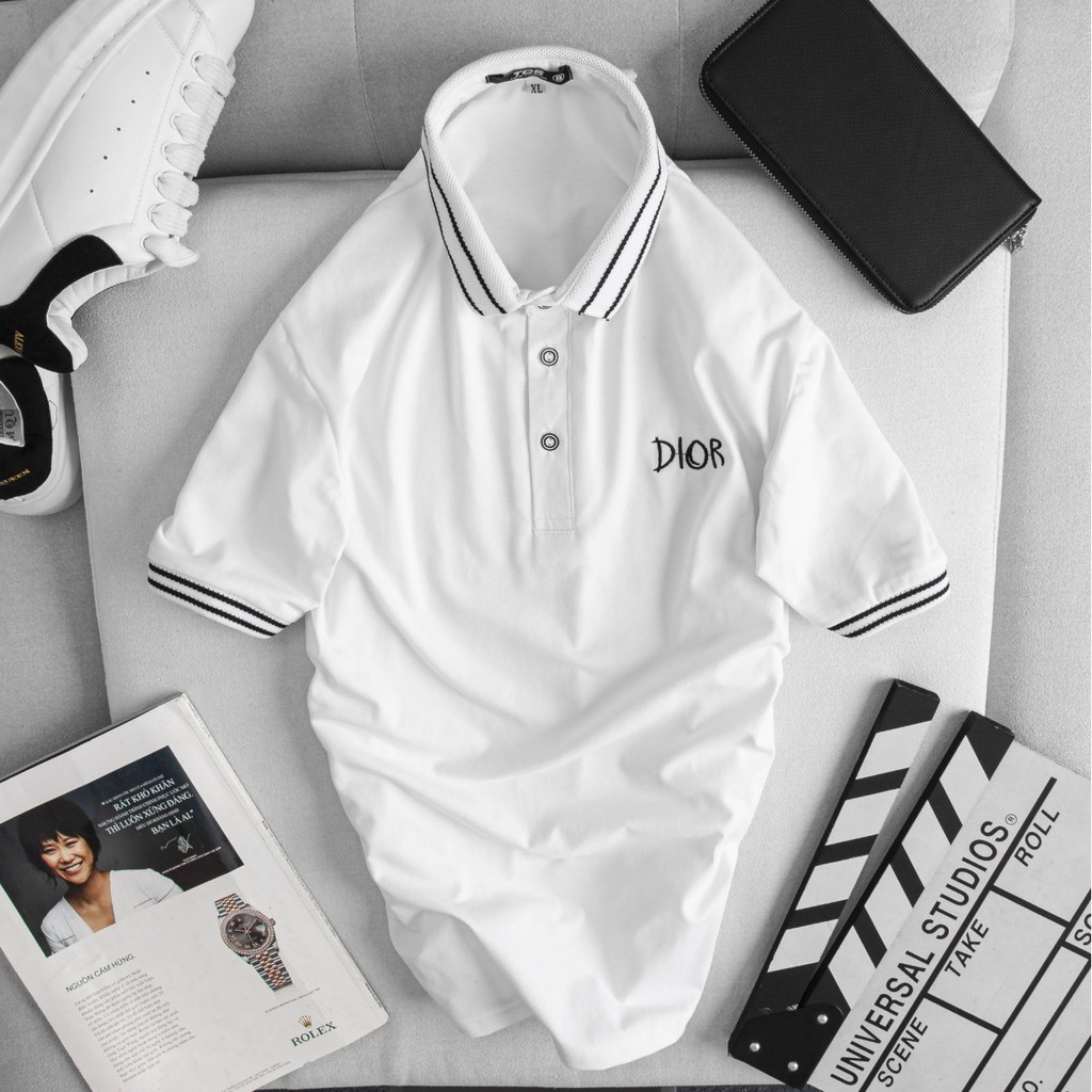 Áo polo nam cổ bẻ thêu họa tiết lịch sự trang nhã | BigBuy360 - bigbuy360.vn