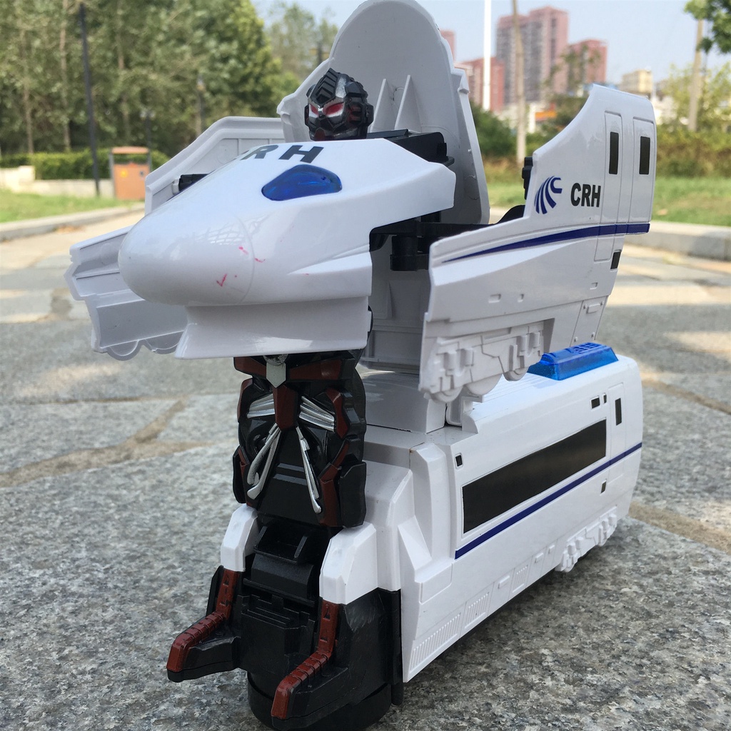 HOTHarmony Đường sắt cao tốc Đồ chơi Harmony Pioneer Trẻ em Đầu máy Xe ô tô Trẻ em Tàu tốc độ cao Tàu biến dạng