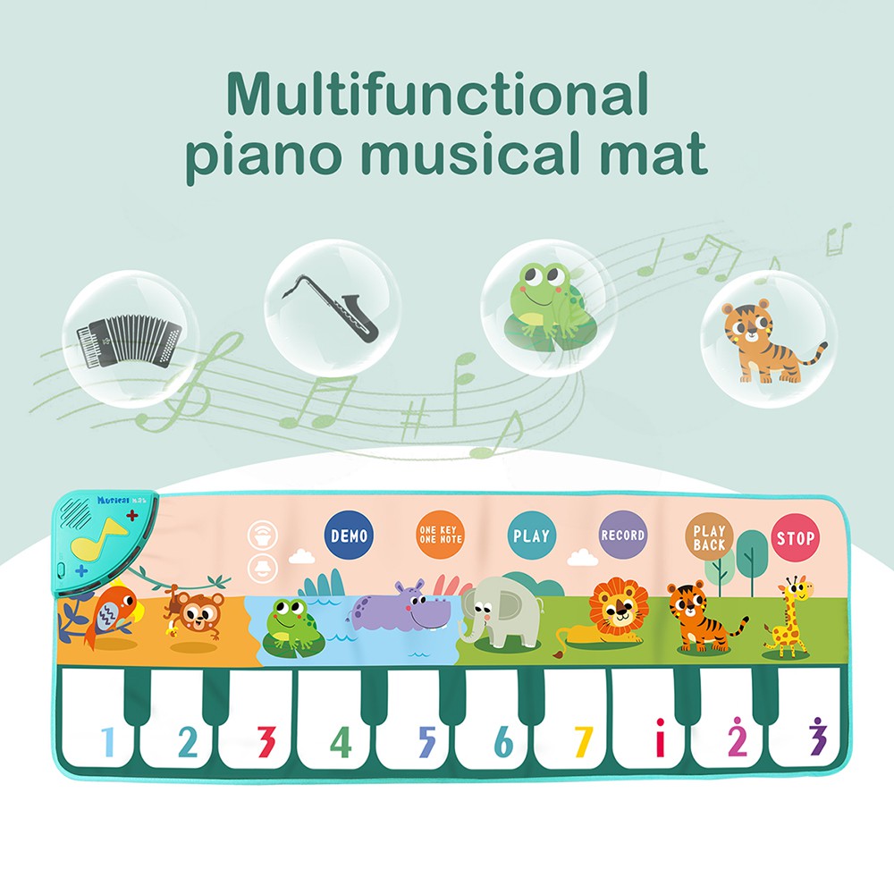 Thảm Tích Hợp Phím Đàn Piano 110x36cm Cho Bé