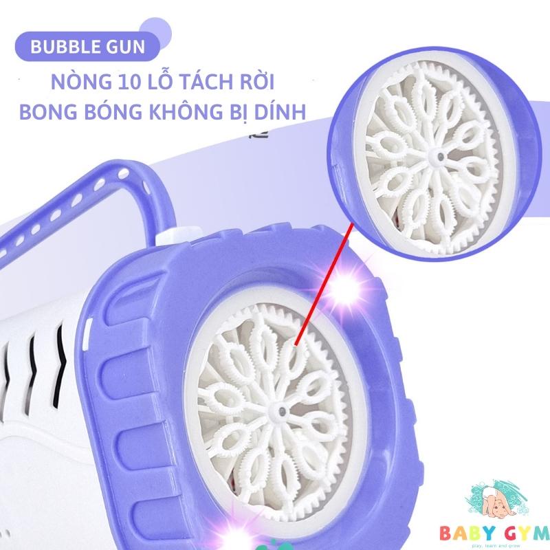 Súng bắn bong bóng xà phòng, nhiều mẫu, siêu mạnh, tặng kèm pin, máy thổi bong bóng  - BABYGYM